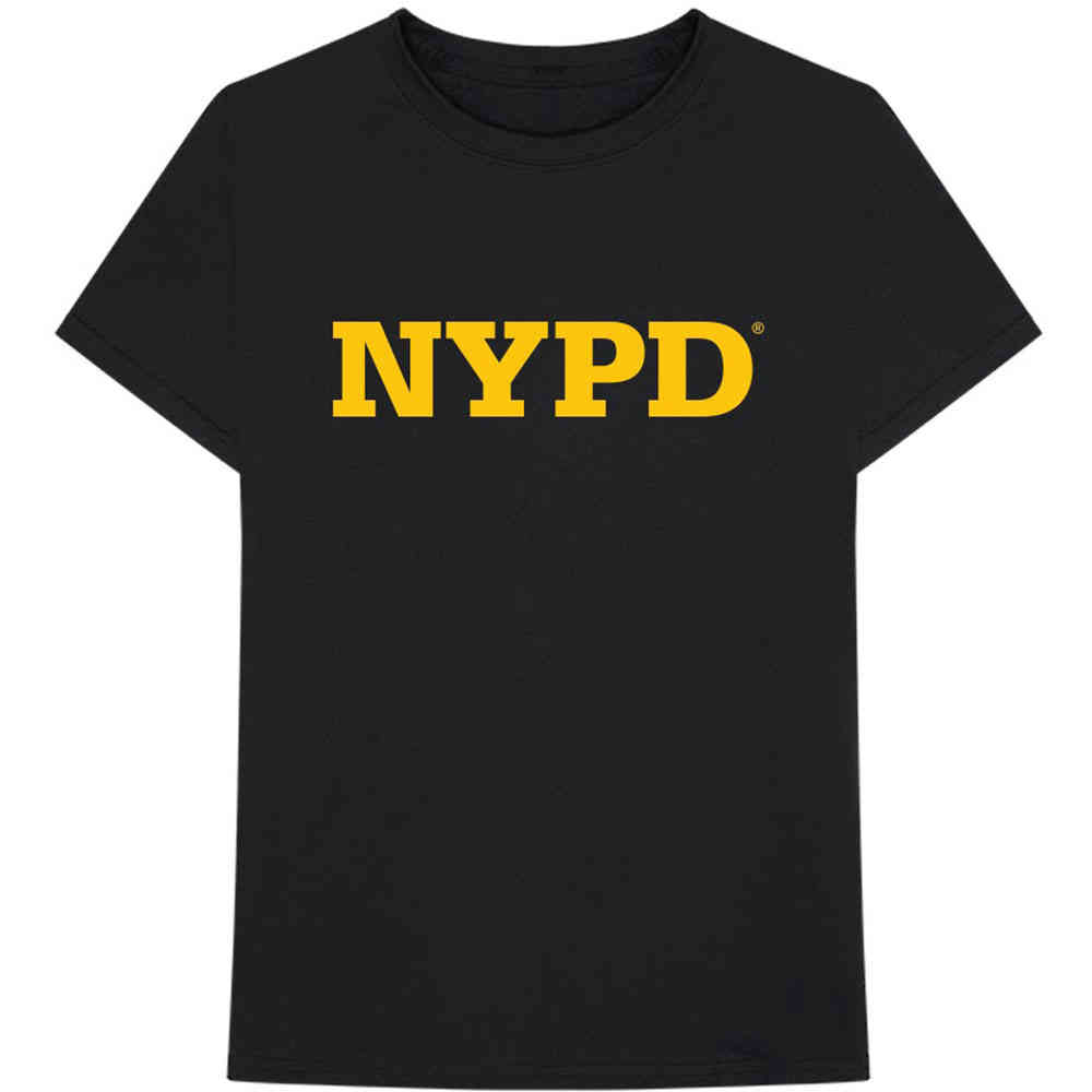 New York City - NYPD Text Logo Tshirt Homme - Noir